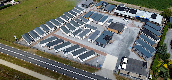 nieuwe chalets en stacaravans